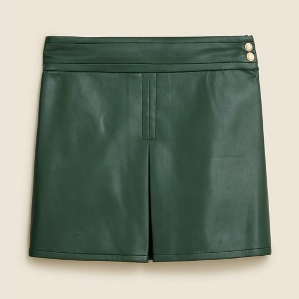 J. Crew Faux leather Mini Skirt size 6 - NWOT